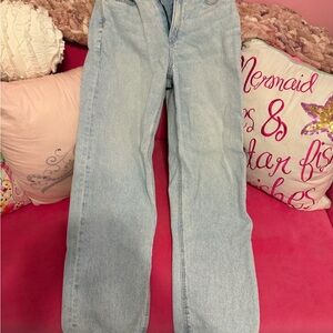 American Eagle Outfitters Light Blue Straight Leg Jeans